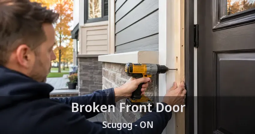 Broken Front Door Scugog - ON