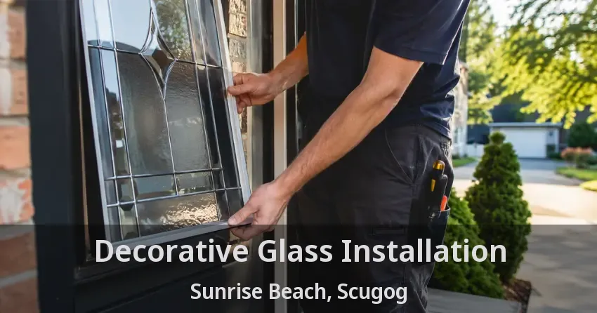 Decorative Glass Installation Sunrise Beach, Scugog - ON