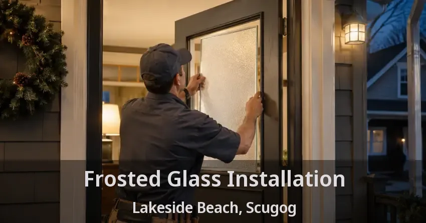 Frosted Glass Installation Lakeside Beach, Scugog - ON