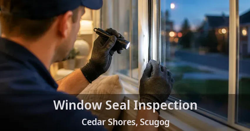 Window Seal Inspection Cedar Shores, Scugog - ON