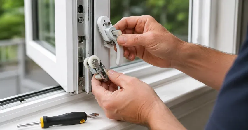 technician performing broken window repair Pine Point, Scugog on a sliding window